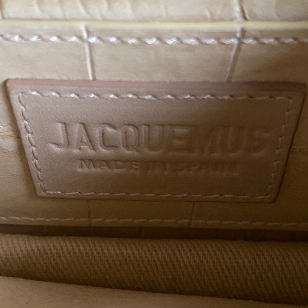 NWOT JACQUEMUS Le Bello Croc Embossed Leather Bag - Picture 10 of 10